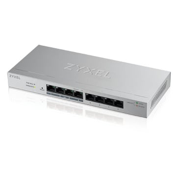 ZyXEL GS1200-8HPv2, 8 Port Gigabit PoE+ Simpel webmanaged Switch, 4x PoE+, 60 Watt GS1200-8HPV2-EU0101F