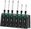 WERA 2052/6 Hexagon screwdriver set and rack for electronic applications, 6 pieces WE-05118156001 miniature