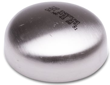 End cap ISO 316l polished 38x1,6 5039840038
