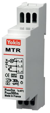 MTR500M Elektronisk kiprelæ/timer med soft start/stop til Din-skinne. 5454060