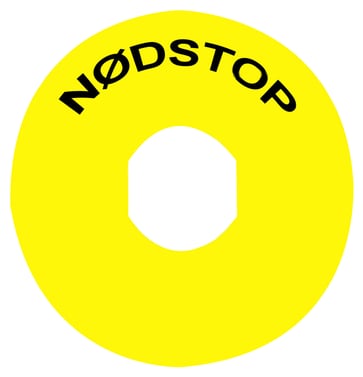 Yellow legend DIA60 nodstop with logo IS ZBY9830