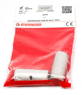 Tube connector KSF95, 95mm² - In bags of 2 pcs. 7303-001303