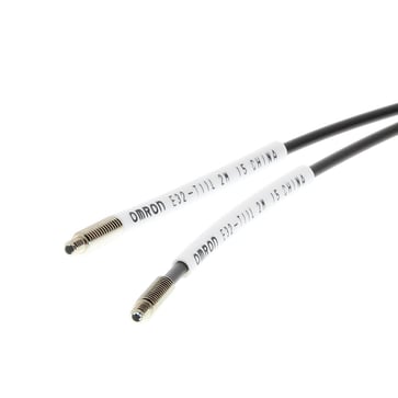 Fotoaftaster optisk fiber, gennemgående bjælke, M4, langdistance-, 5m kabel (kræver E3xforstærker) E32-T11L 5M 131553