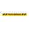 Floorsign "Keep distance" in Danish - yellow laminate 100*1000mm - TEMP003 TEMP003 miniature