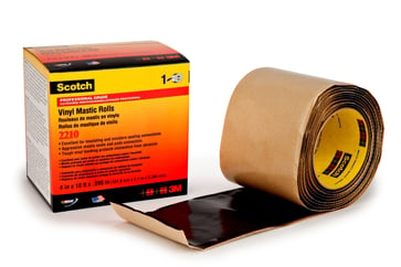 Scotch® tape 2210 vinyl mastik tape forsegling og isolation sort BxLxT 102 mm x 3M x 2,1 mm 7000026559