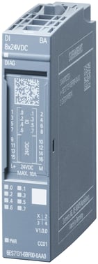 SIMATIC ET 200SP, digital input module, DI 8X24VDC basic 6ES7131-6BF01-0AA0