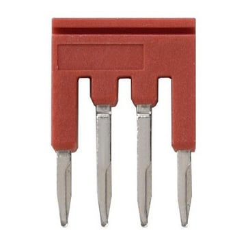 Cross bar for terminal blocks 1mm² push-in plus 4 poles red color XW5S-P1.5-4RD 669998