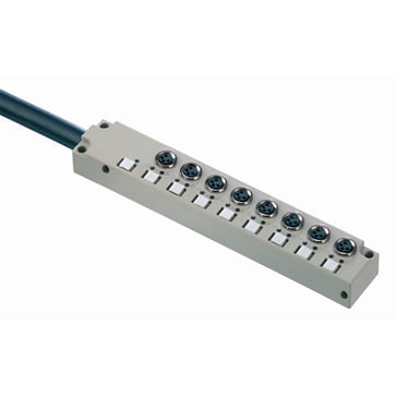Sensor-actuator passive distributor, M8, Fixed cable version, 10 m - SAI-8-F 4P M8 L 10M 1828610000