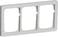 FUGA ramme Baseline 63 1,5 modul vandret tripel, lysegrå 500D5615 miniature