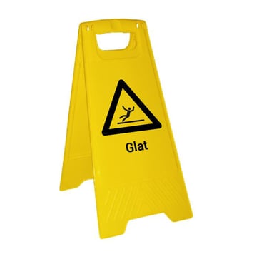 Floor standing signs Slippery! Plastic 600 x 300 mm 401271 401271P