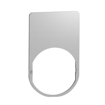 Harmony legend plate in metal 30x50 mm for Ø22 mm pushbuttons for laser engraving of two lines of text ZBYM6101
