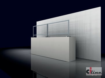 Contact protection wall transparent 1,0m CL44100