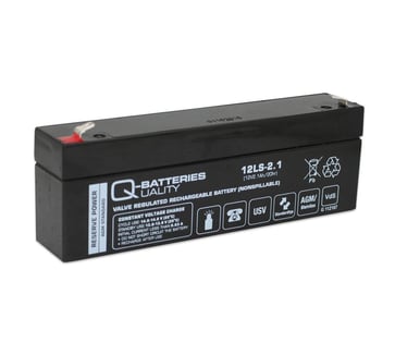 Q-Batteries 12V-2,1Ah blybatteri 178X35X61 VDS 100030944