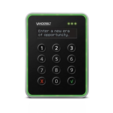 Card reader with keypad and display, VR40S-MF V54504-F102-A100