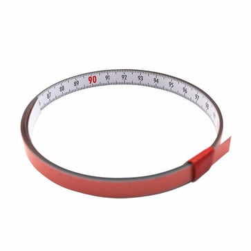 Self Adhesive Pit Measuring Tape 1Mx10 mm, L to R WHITE 10312500
