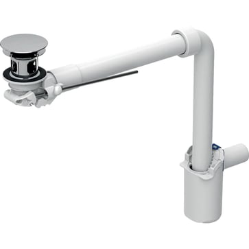 Geberit CLOU håndvaskafløb 32 mm med udvendige ventilpropper og løftestang 152.072.21.1