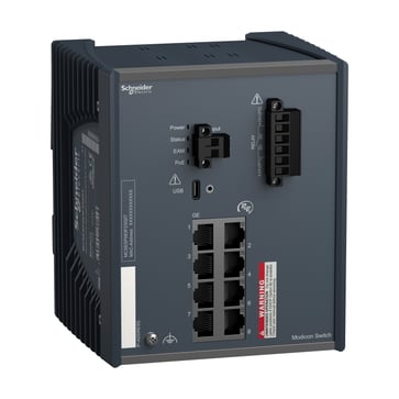 Modicon Ethernet PoE Managed Switch 8TX, MCSESP083F23G0T MCSESP083F23G0T