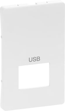 LK FUGA afdækning for USB-udtag passivt, 1,5 modul, hvid 538D6452