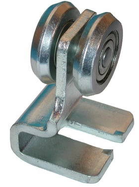 Door roller single w./hook ball-tik BT-2 galvanized steel 570195