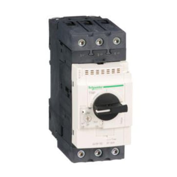 TeSys GV motor circuit breaker GV3P50, termisk magnetisk, 37-50A 22kW@400V Icu50kA, drejegreb GV3P50