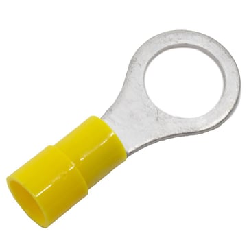 ABIKO Pre-insulated ring terminal KA4610R-PB-UL, 4-6mm², M10, Yellow 7298-031502