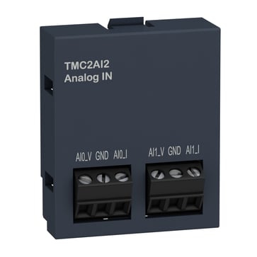 TMC2 Indstikskort Analog, skrueklemmer, Analogindgange 2 (0-10V/0-20mA/4-20mA), 12 Bits TMC2AI2