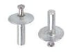 Round head hammer drive rivet large flange aluminium/stainless steel A2