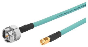 N-stik / R-SMA fleksibel tilslutning til han / han Forudmonteret kabel, længde m |