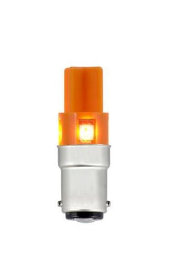 LED lyskilde 240V AC BA15D - Orange 40962