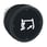 Harmony pushbutton head in metal for harsh environments with spring return and Ø37 mm pushbutton in black with white symbol (90 ° rotated), ZB4BC28012RA ZB4BC28012RA miniature