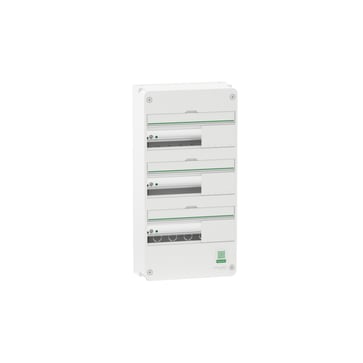 Enclosure wall-mounted panel Resi9 CX Reis9 board 3 row 13 modulator White RAL9003 without door R9H13843