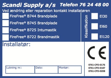 FireFree CE-Etiket "B744-B745-B725-B722" 99007