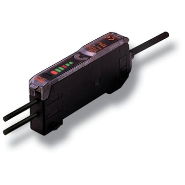 Fiber forstærker med potentiometer, hurtig respons tid, PNP udgang, 2m kabel E3X-NA41F 2M OMS 239775