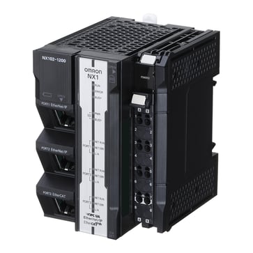 Sysmac NX1 Modular CPU med med Database Connectivity, 5 MB program og 33.5MB datalager, indbygget EtherCAT (2 servoAkser, 4 PTPAkser,Alt 64 EtherCAT knudepunkter), 2 Ethernet-porte (OPC-UA og EtherNet/IP) NX102-1020 683383