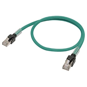 Ethernet patch kabel, F/UTP, Cat.6A, LSZH (grøn), 3 m XS6W-6LSZH8SS300CM-G 374618