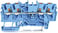 4-leder-gennemgangsklemme, betjeningsknap 2,5 mm², blå 2202-1404 miniature