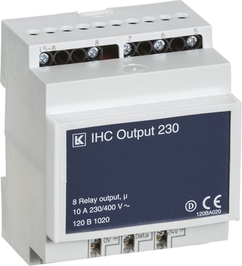 IHC control 230V 8 output modul 10A 120B1020