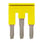 Cross bar for terminal blocks 4mm² push-in plusmodels 3 poles yellow color XW5S-P4.0-3YL 669993 miniature