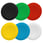 Løs trykflade sæt med 6 farver (hvid, sort, grøn, rød, gul og blå) for Ø30 mm trykknaphoved uden trykflade ZBAF9 miniature