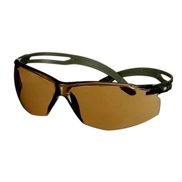 3M SecureFit 500 beskyttelsesbriller mørkegrøn Scotchgard brun linse 7100244022