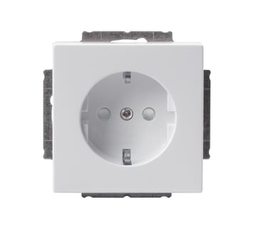 Socket outlet Schuko 1-g, IP21, white 2TKA003846G1