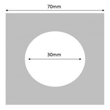 Roset Krom firkantet 70x70x2mm 119531
