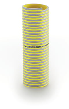 SUPER ARIZONA PU PVC spiral og PU inderliner til Sug- og trykopgaver Ø 63 mm anbrud 4 bar Vakuum: 90 % Temperatur -25°C til +55°C 9110740630100