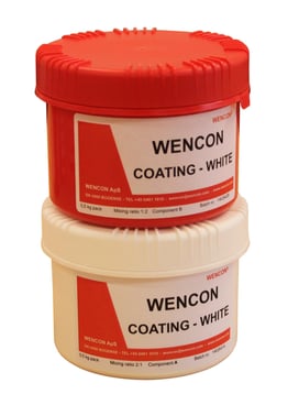 Wencon Coating, hvid (0,5kg) To-komponent Epoxy lav viskos 1020