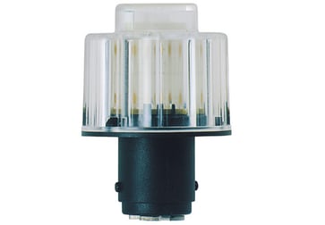 LED-lampe 24V 45mA BA15d Rød, Type: 95610075 133-66-406
