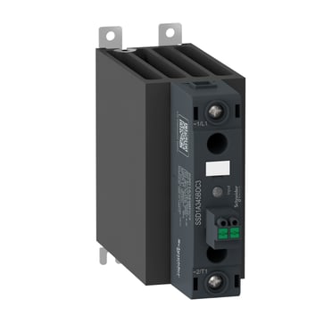 Harmony Solid State Relæ (SSR) øjeblikskoblende kontaktor-version for DIN-skinne med 48-600VAC udgang på 45A og 90-280VAC forsyning SSD1A345M7RC3
