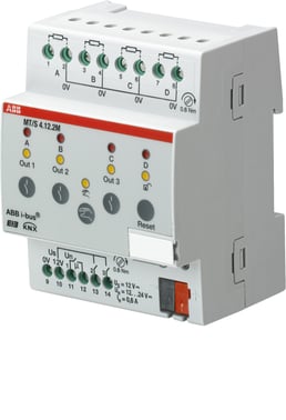 KNX security alarm sikkerhedsterminal, 4-kanal, MDRC MT/S4.12.2M 2CDG110109R0011