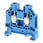 Feed-through DIN rail terminal block with screw connection formounting on TS 35; nominal cross section 6mm² XW5T-S6.0-1.1-1BL 669304 miniature
