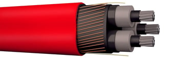 MV installation cable PEX-AL-CT RM 3X150/25 red 12KV 20118049