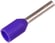 Isoleret terminalrør A0,25-6ETT, 0,25mm² L6, Violet 7287-019600 miniature